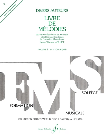 Livre de mélodies. Volume 2 Visuel